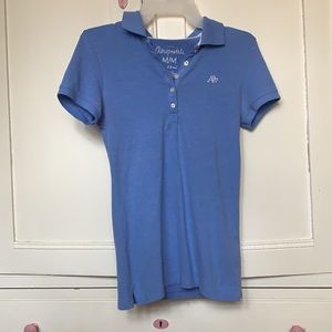Aeropostal Blue Collared Polo Shirt